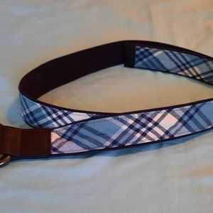 Land's End Plaid Belt